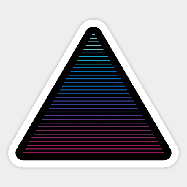 Neon Strata Sticker by Thepapercrane